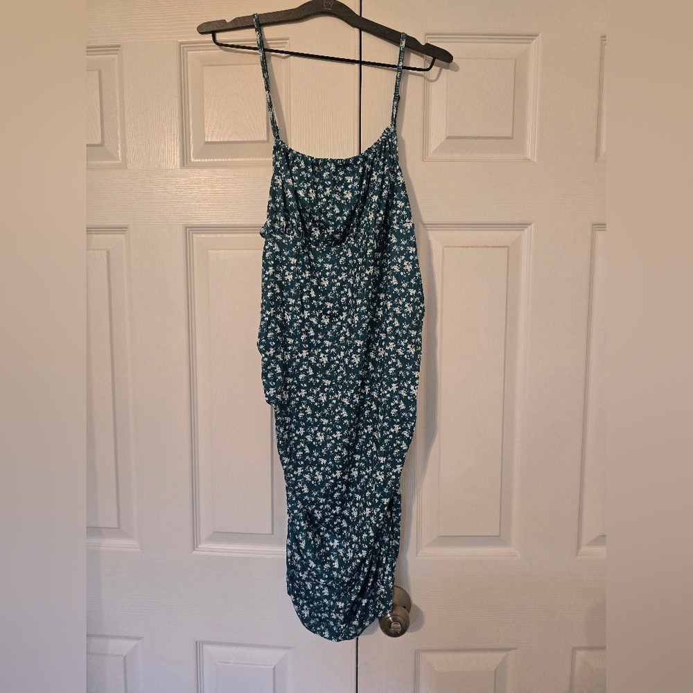 Floral Spaghetti Strap Dress - Maternity